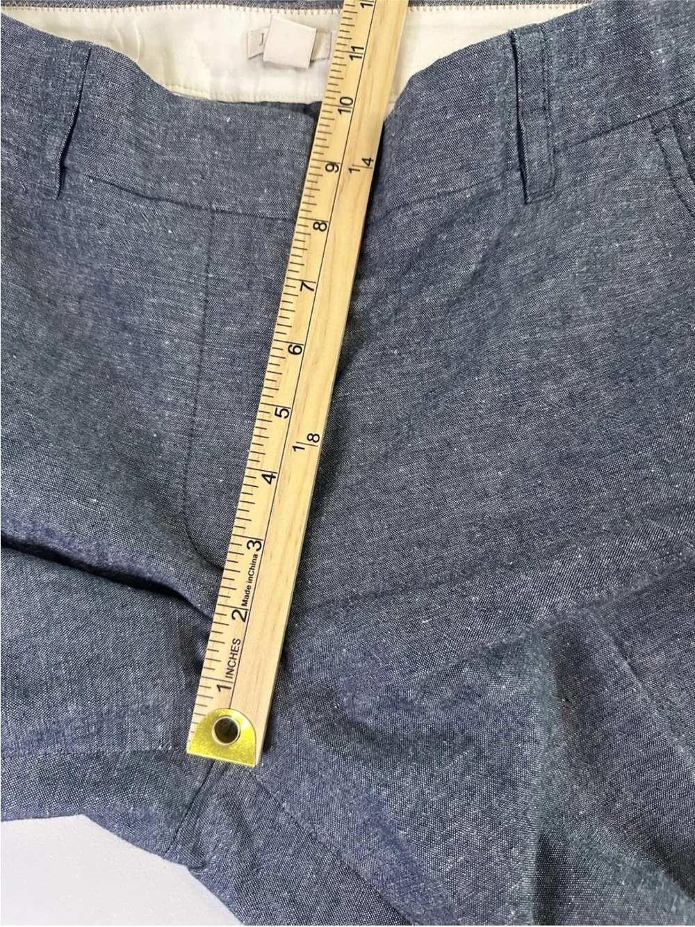 J Crew Size 6 cotton linen Gray Dress Pants Womens Flat Front Career - Picture 8 of 12
